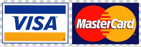 We accept Visa & Mastercard Card